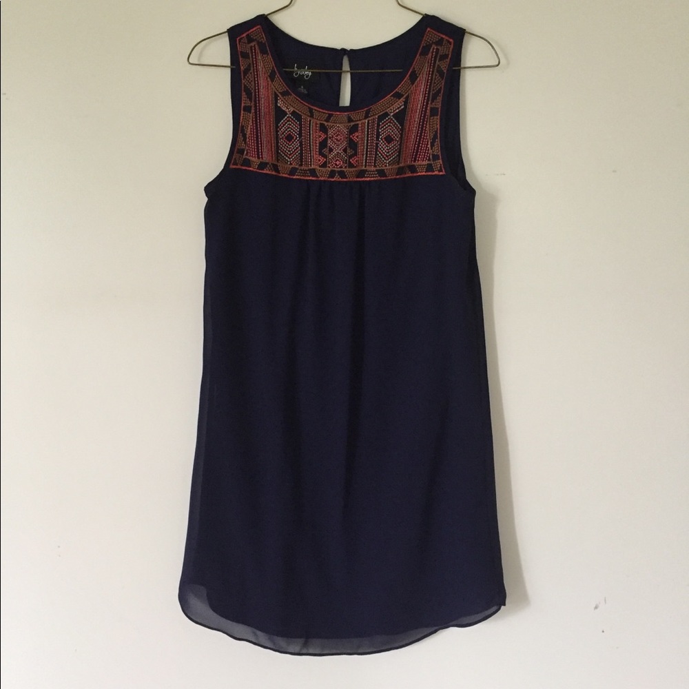 By&By Small Navy Blue Sleeveless Dress